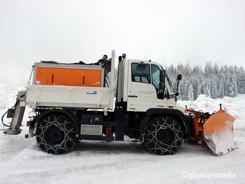 déneigement en montagne
